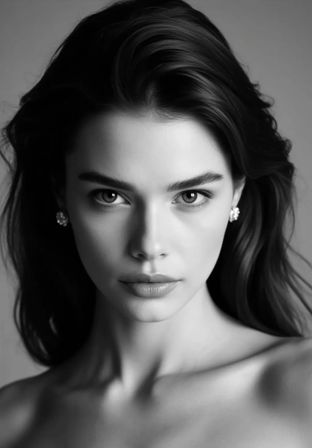 Earrings In Studio Portrait