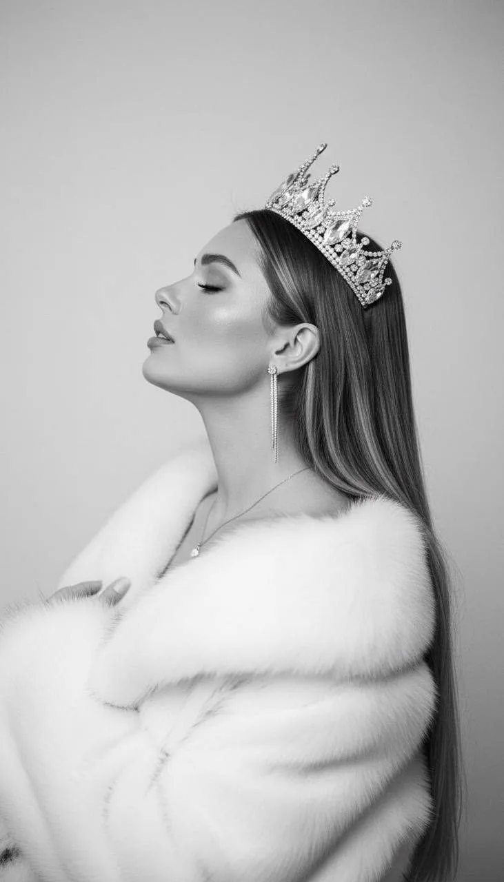 Earrings And Necklace In Styled Portrait