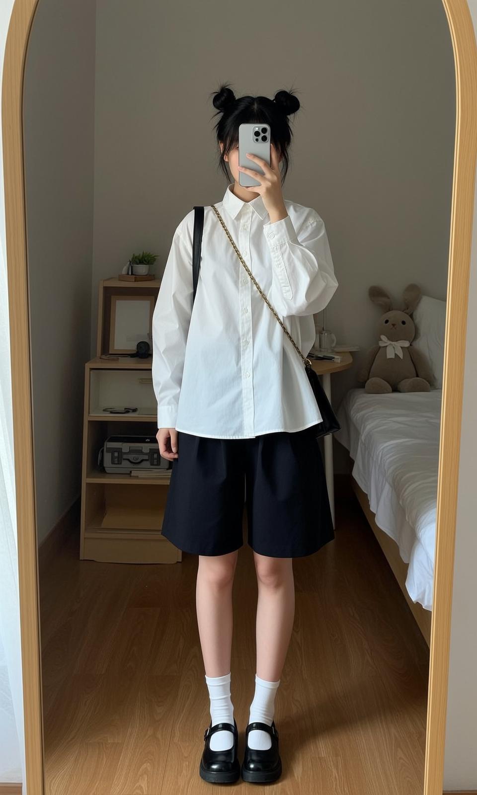 Casual Young Black Styled Two Buns Fair