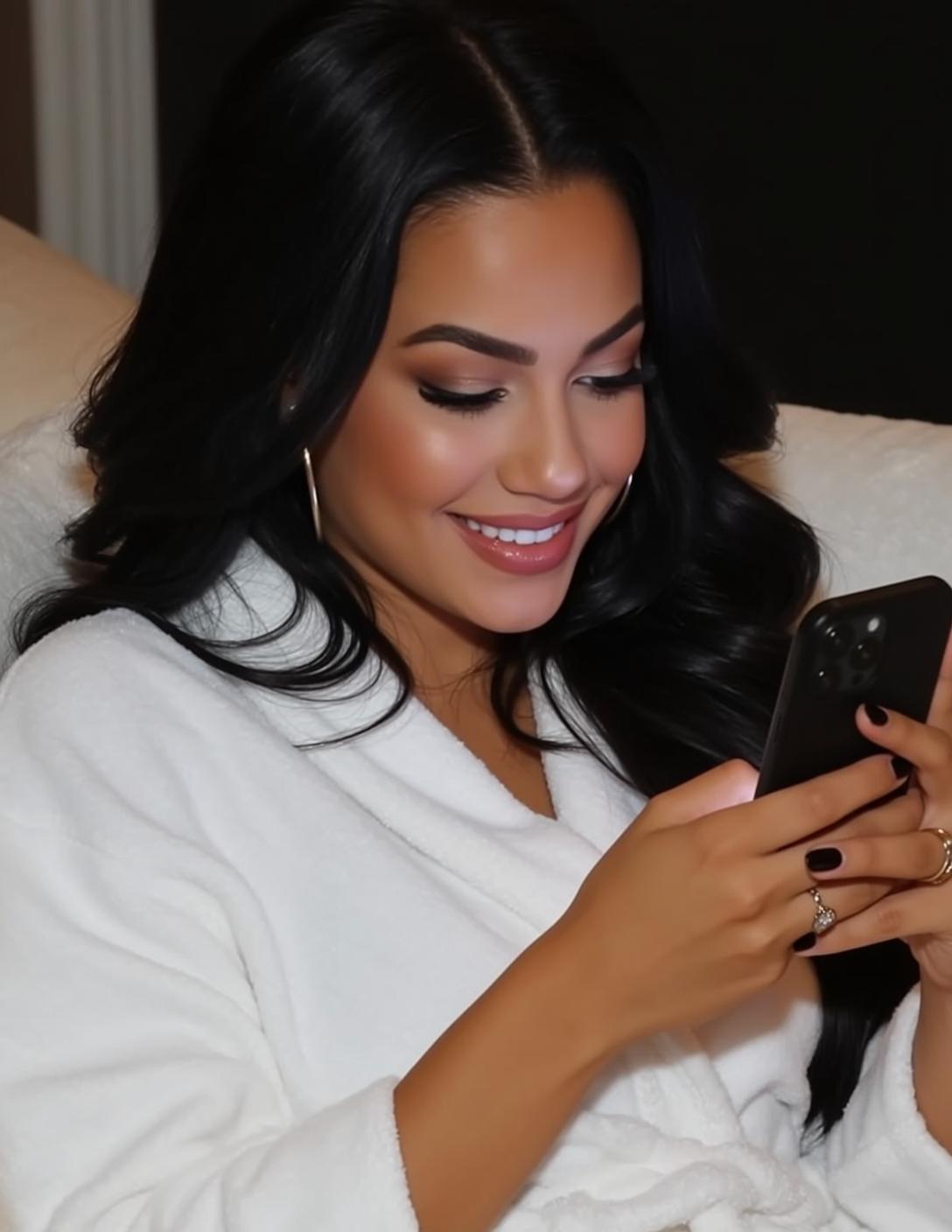 Phone Selfie Warm Smile