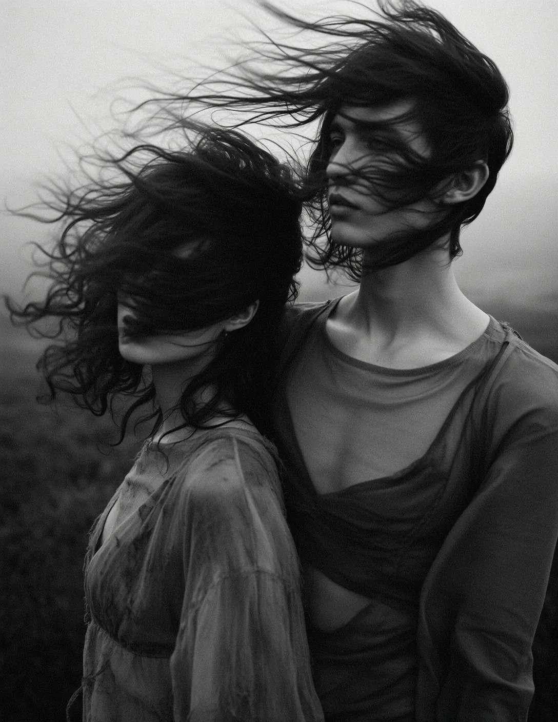 Explore Captures Two Individuals Standing Close Together