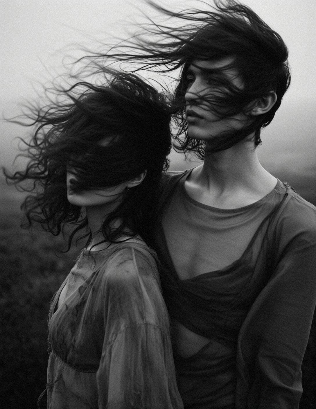 Explore Captures Two Individuals Standing Close Together