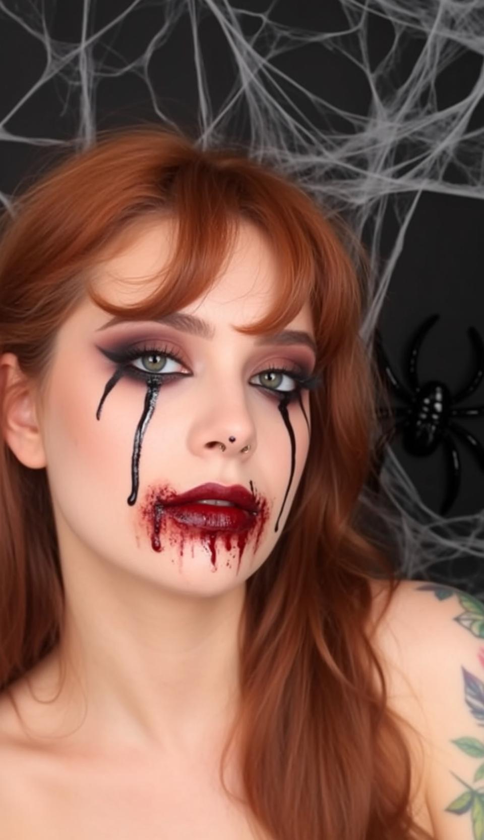 Halloween Makeup Spider Web Studio