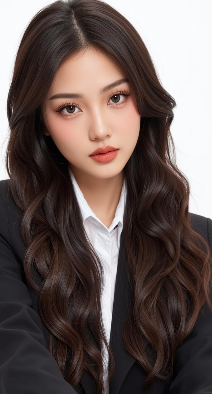 White Shirt With Black Blazer