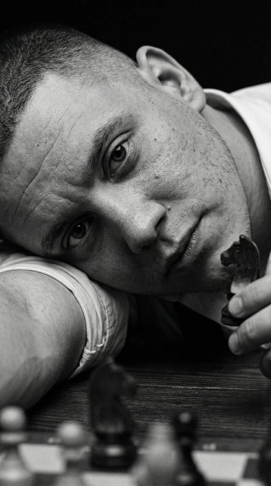 Stoic Intensity Portrait