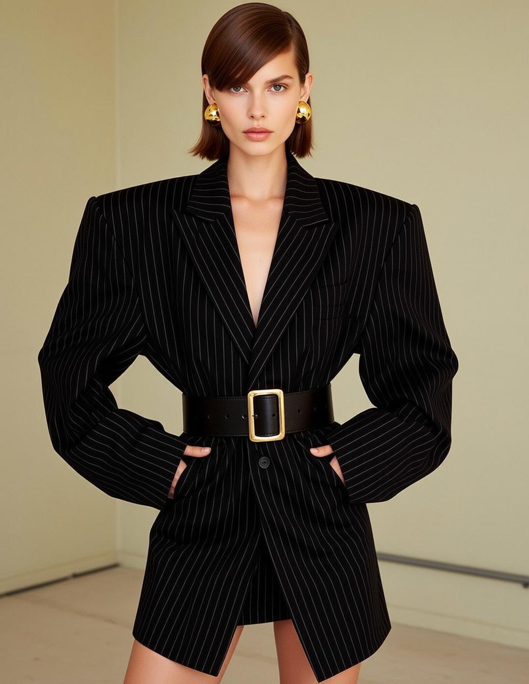 Fashion Week Young Short Dark Brown Side-swept
