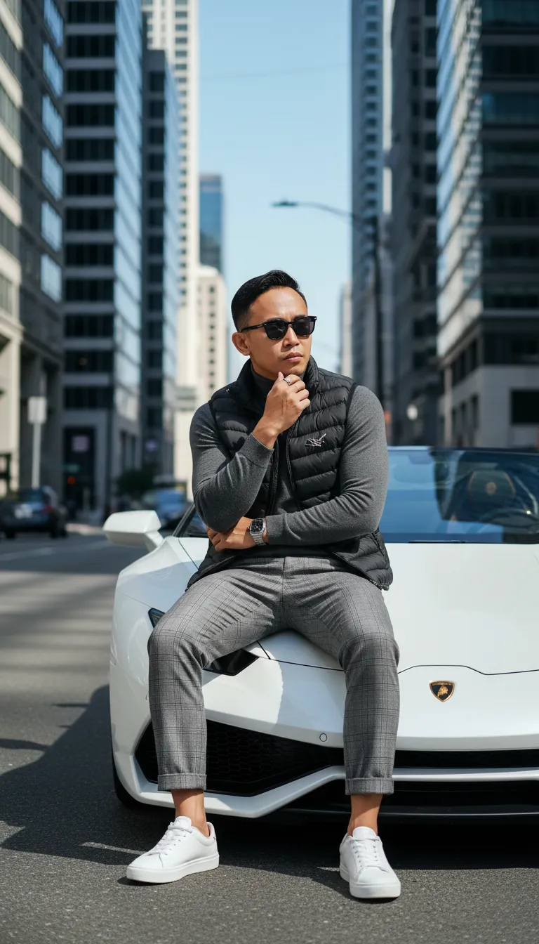 Man In Overcoat Urban Fashion