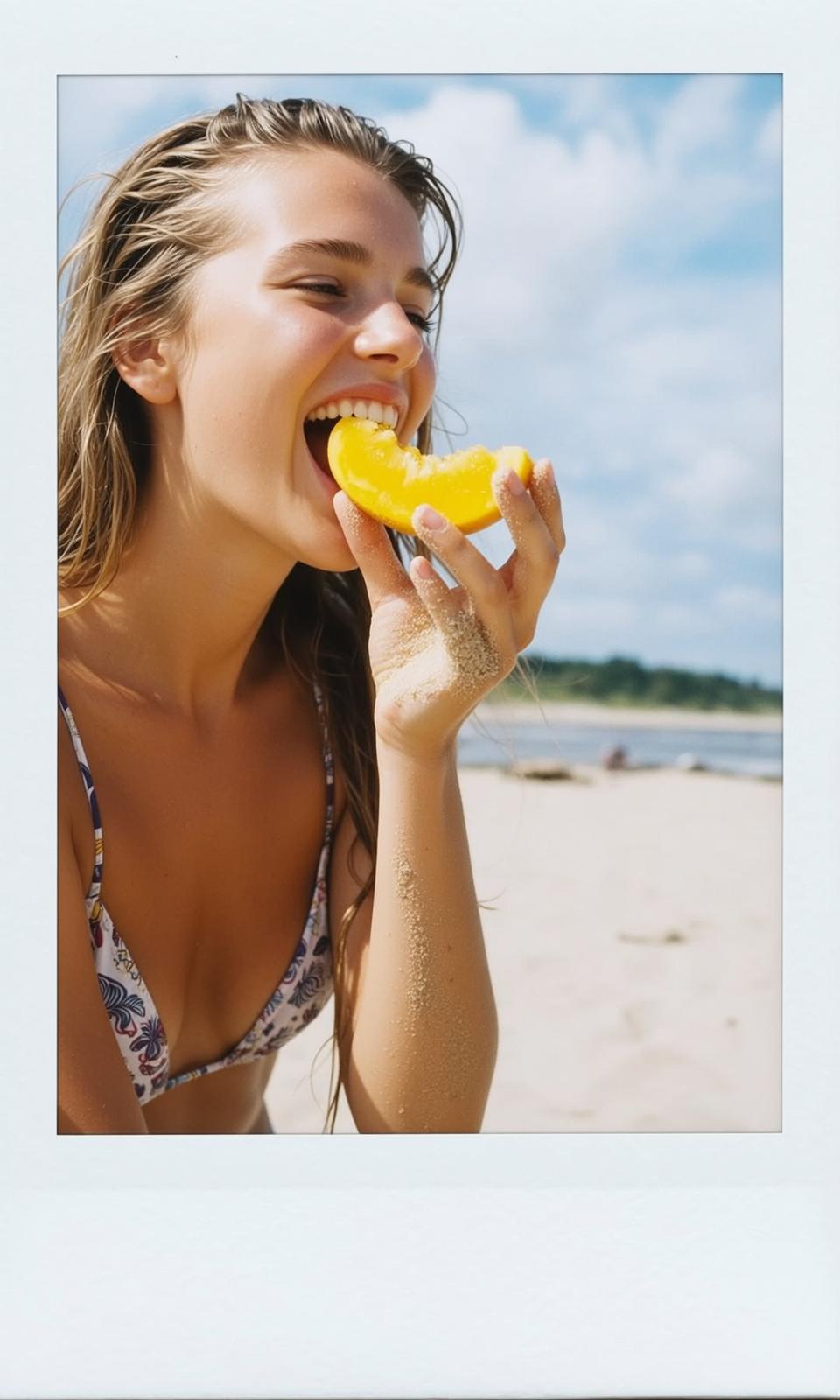 Orange Slice Beach Smile