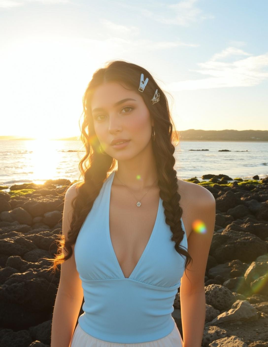 Blue Beach Drape