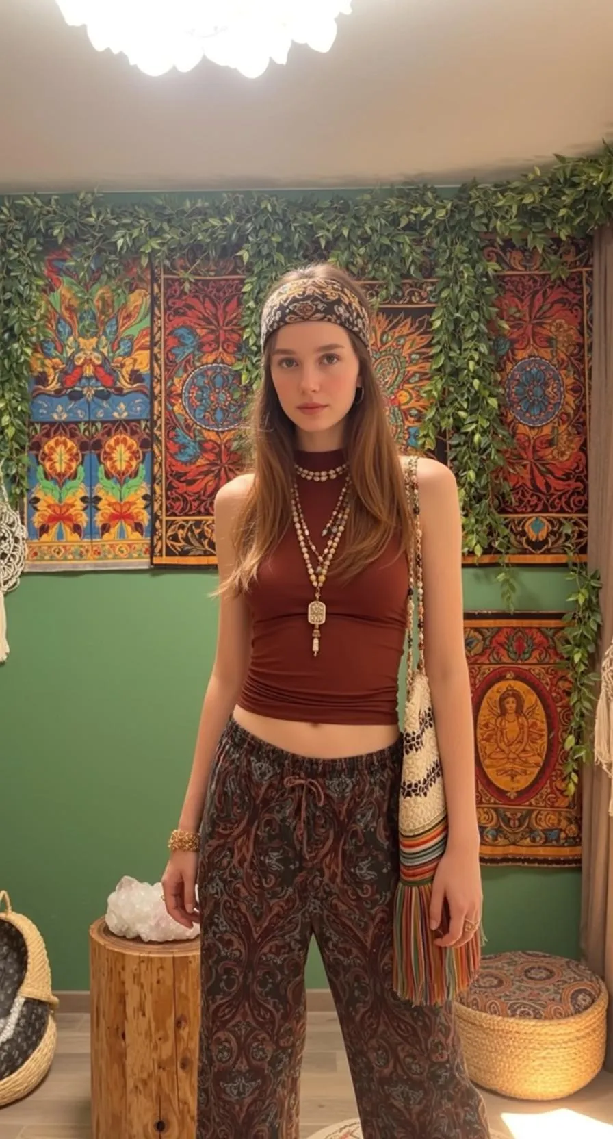 Necklace And Bracelets In Fashion Portrait