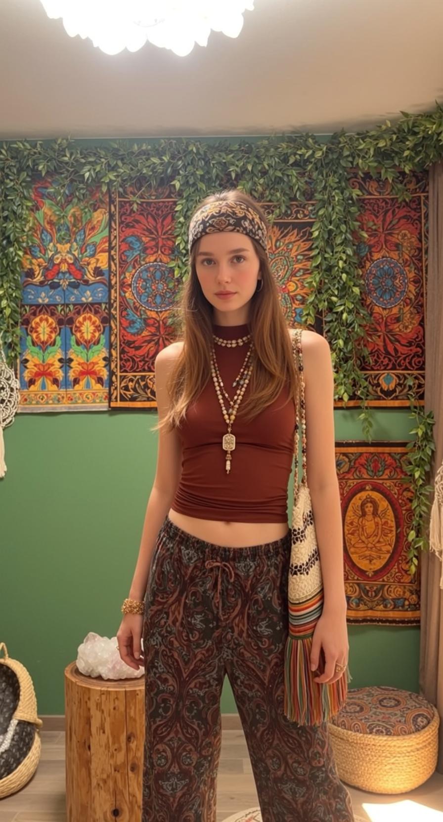 Indie Young Long Brown Straight Fair Sleeveless