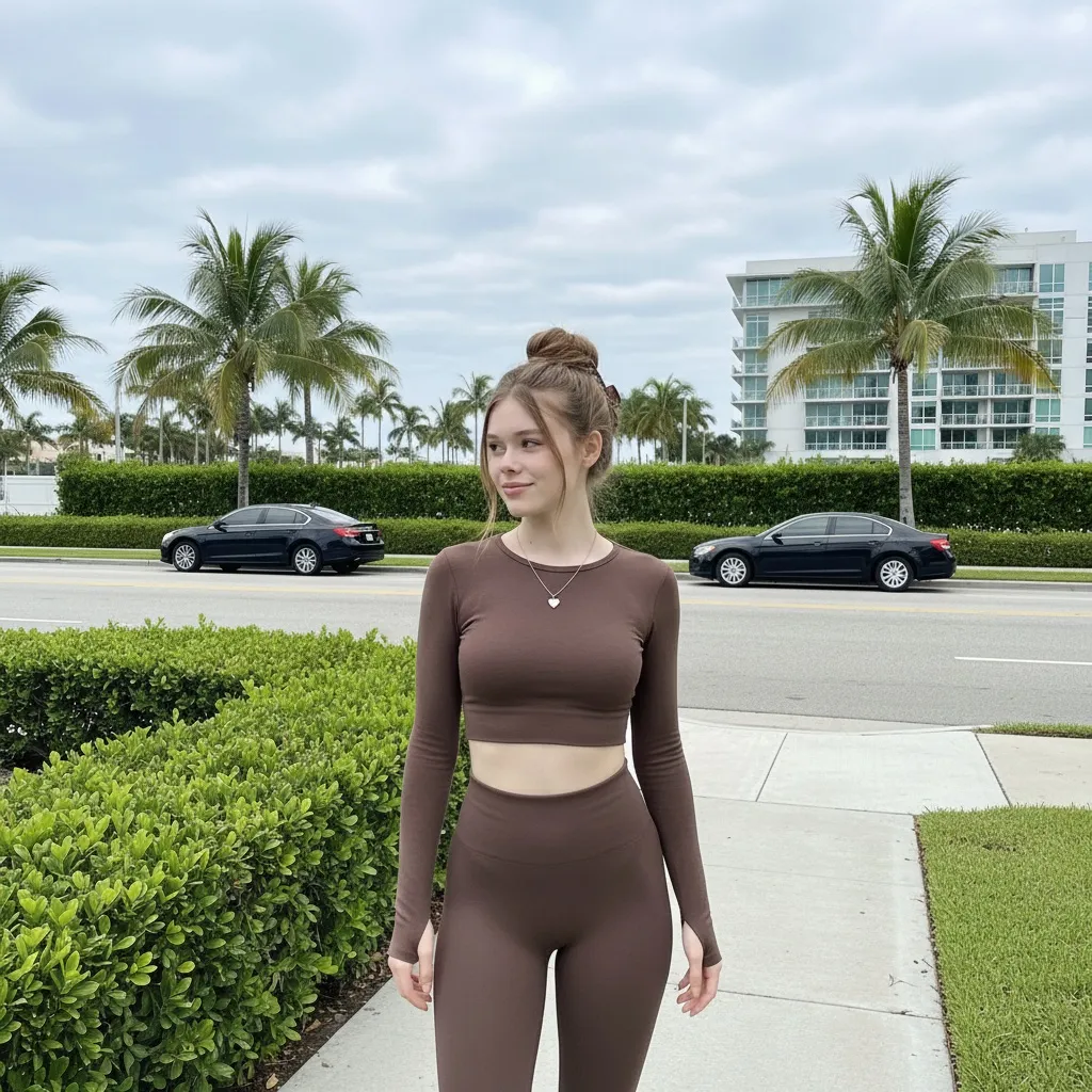 Sidewalk Hedge Outfit Natural Light Medium Full Shot