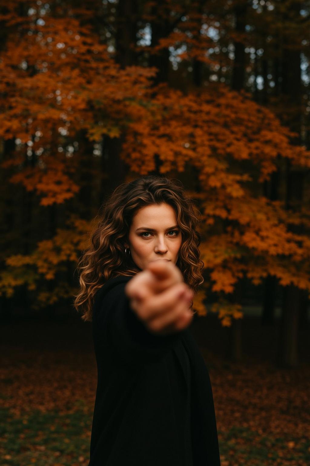 Autumn Young Long Curly Brown Fair Black