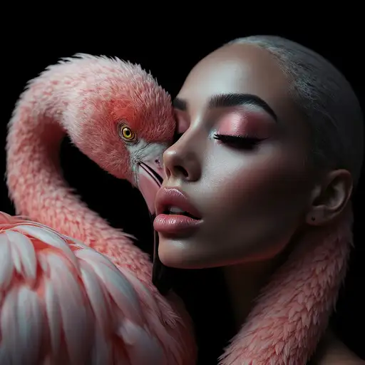 Elegant Flamingo Portrait