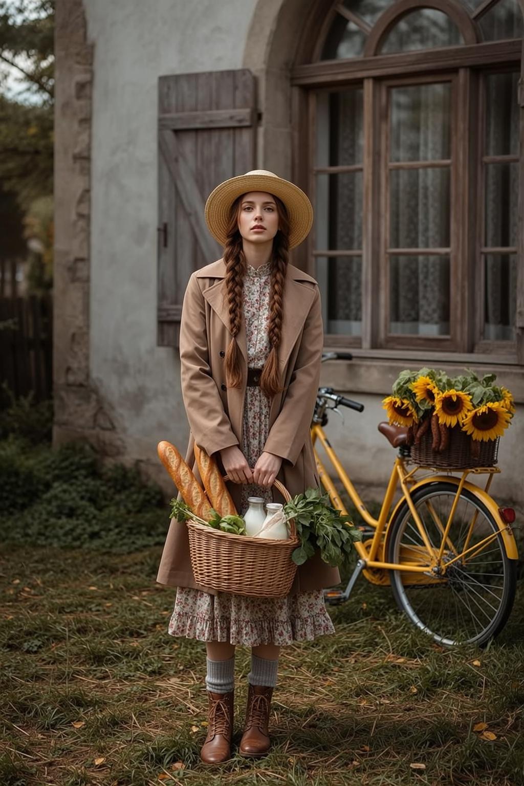 Autumn Young Long Braided Brown Hair Fair