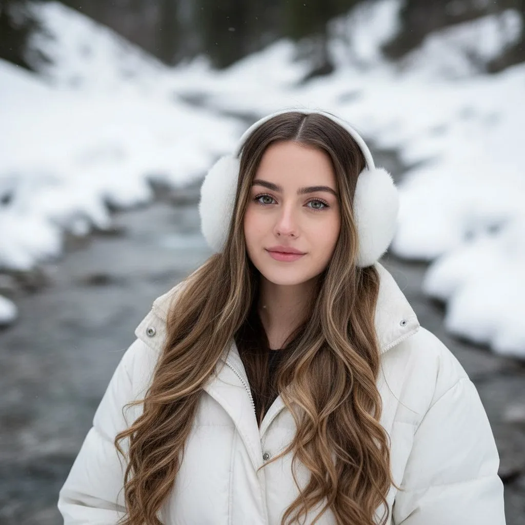 Earmuffs Mountain Stream Selfie