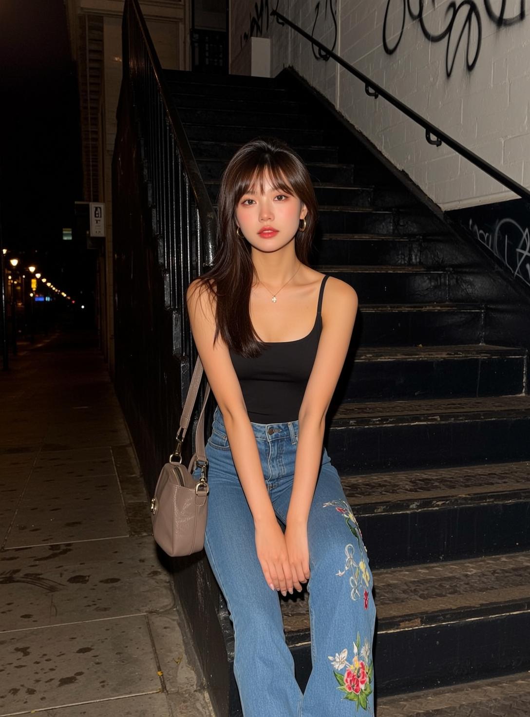 Explore Young East Asian Long Dark Brown