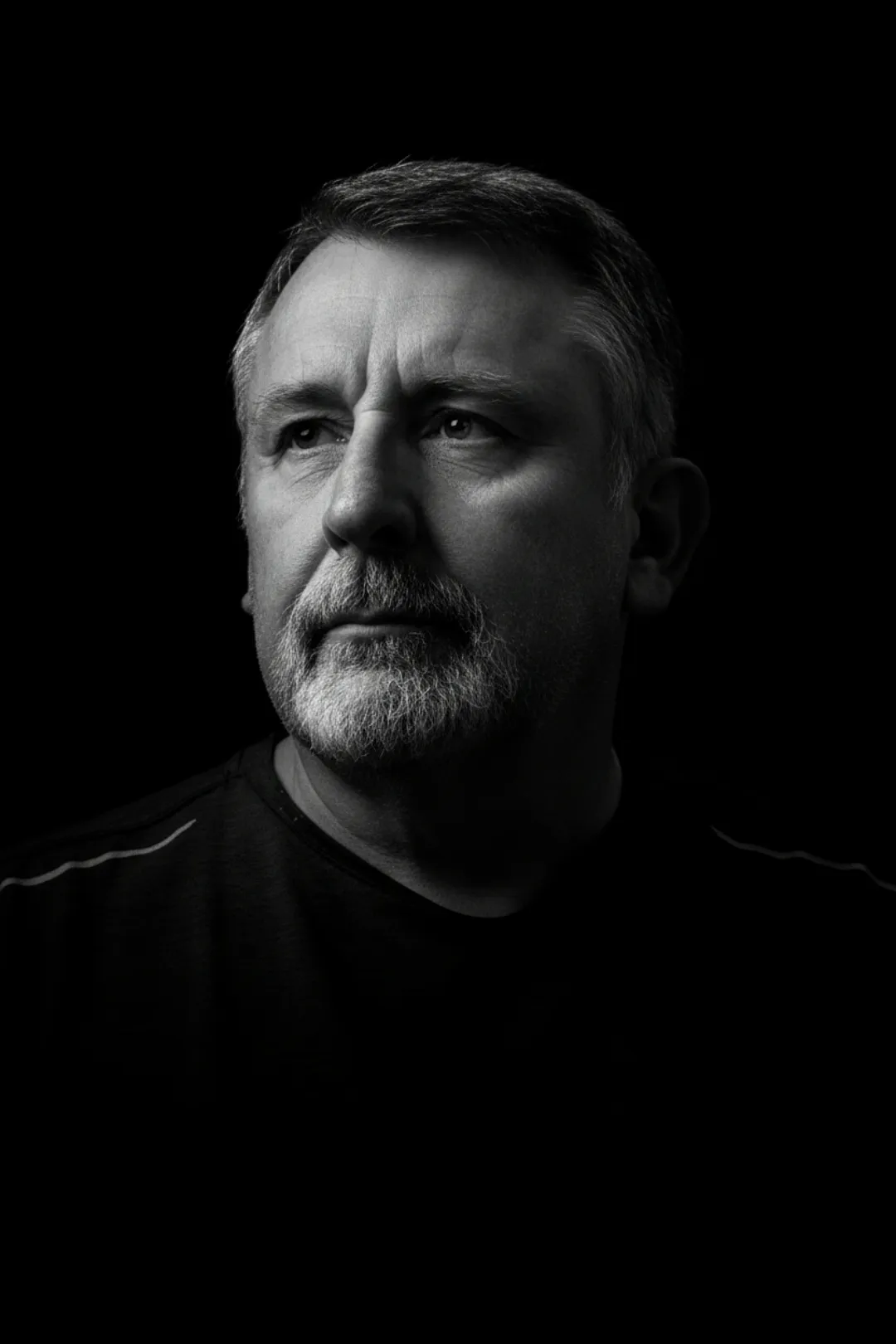 Dramatic Black And White Portrait