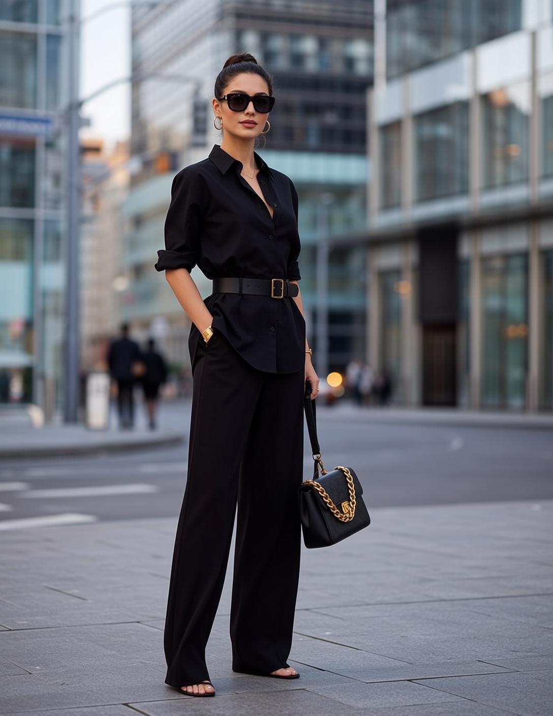 Luxury Dark Brown Hair Bun Tan Skin