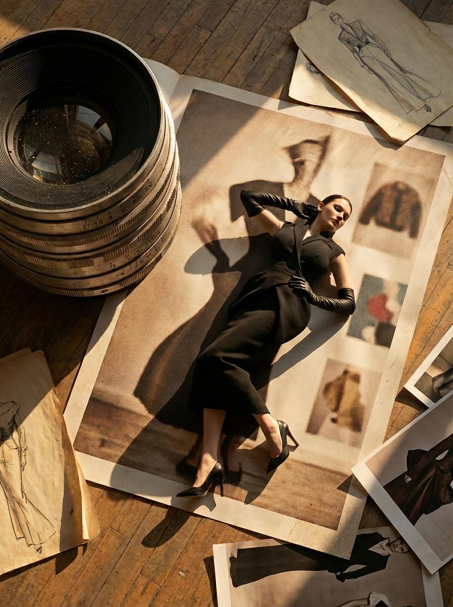 Photorealistic Fashion Editorial Built Around Surreal Scale Illusion