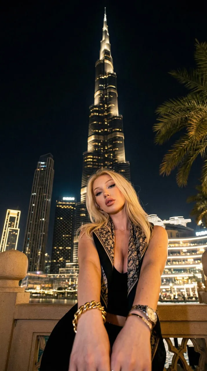 Makeup And Bracelets And Watch In Styled Portrait