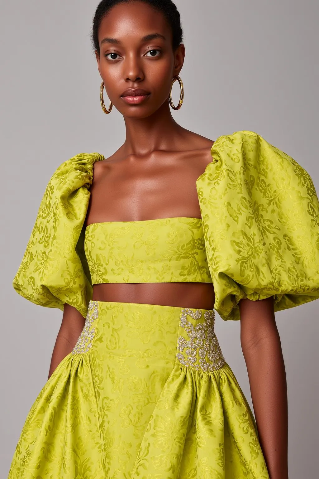 Makeup And Earrings In Fashion Portrait