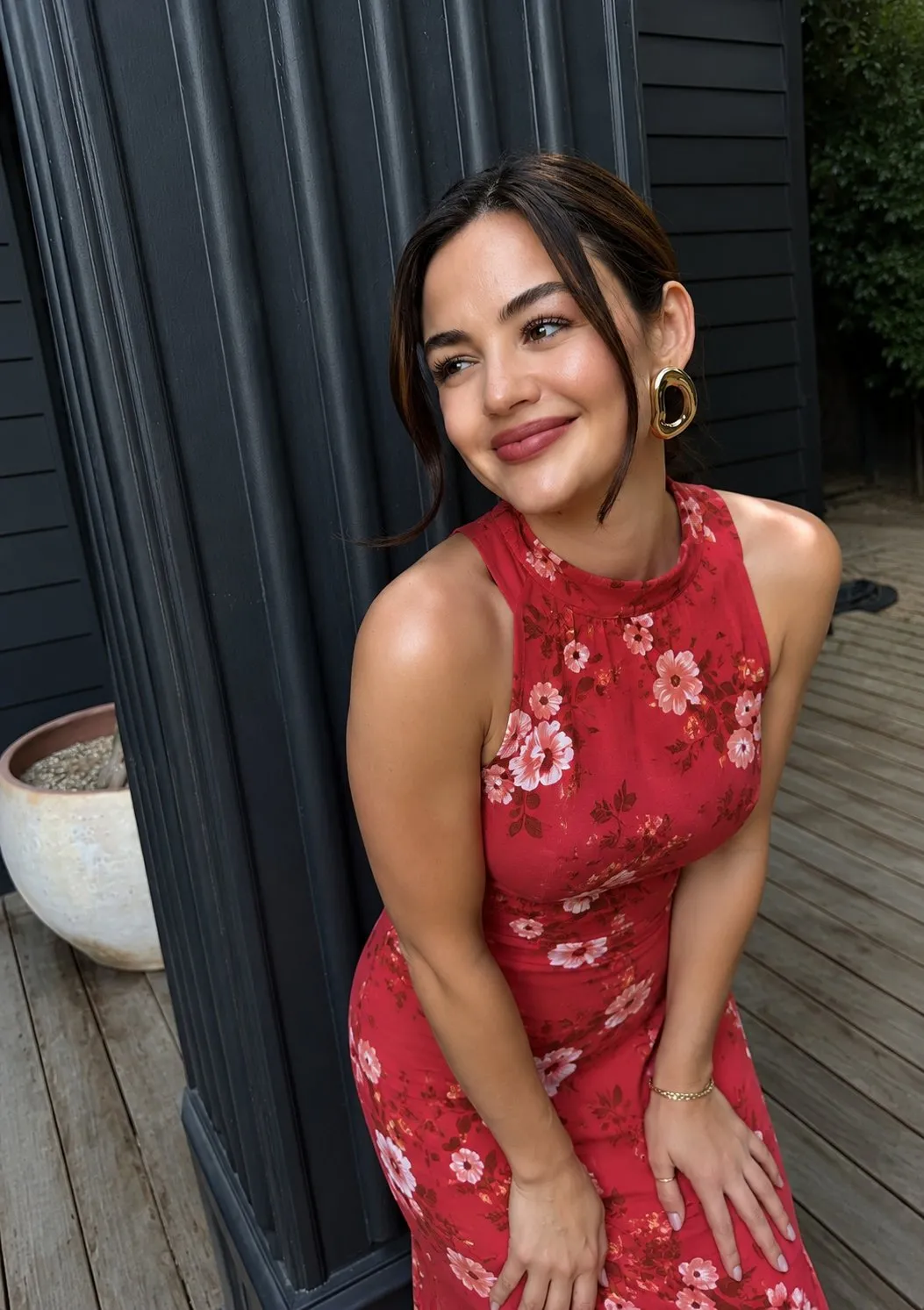 Earrings In Styled Portrait