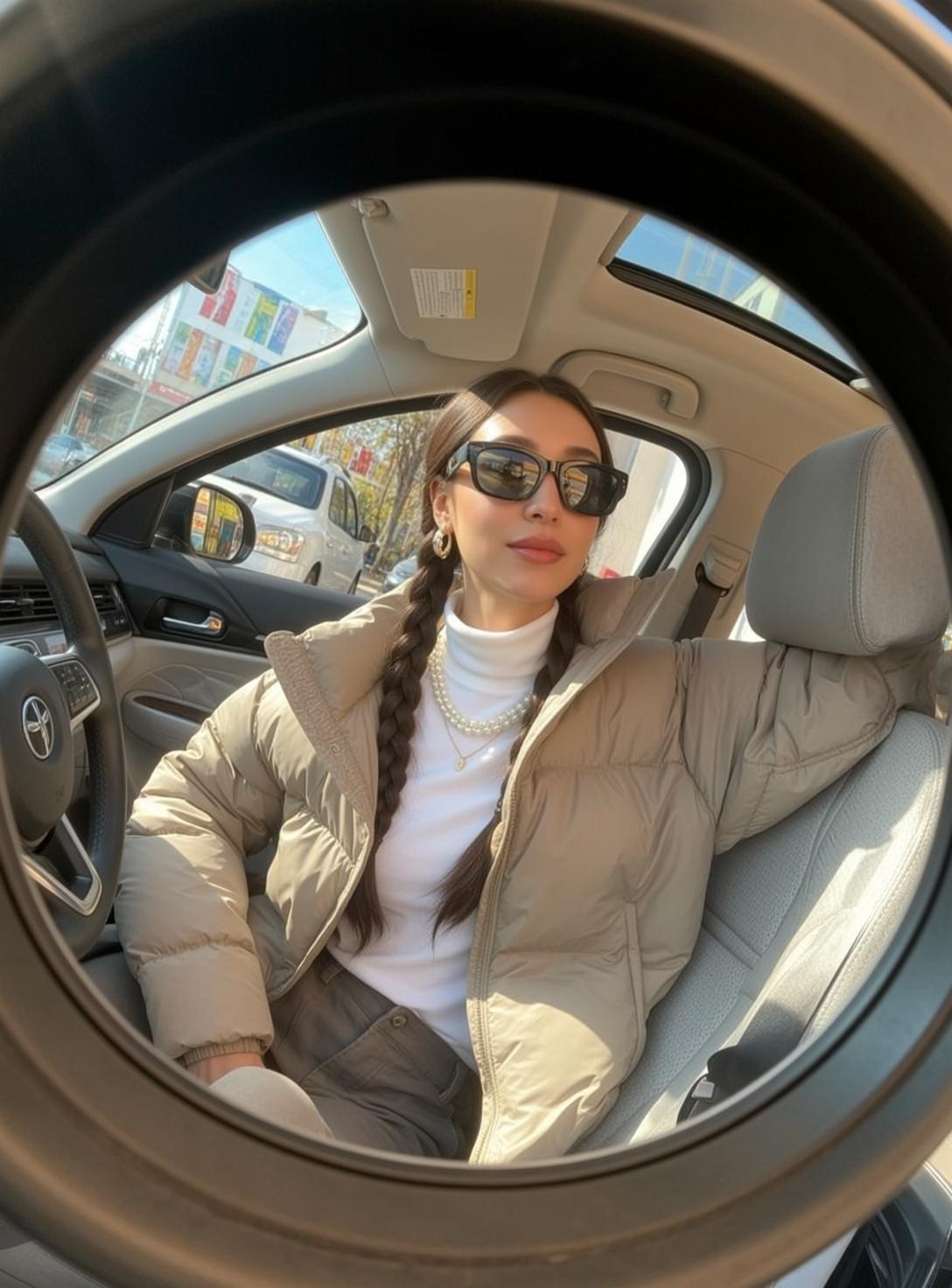Puffer Jacket Car Seat Style