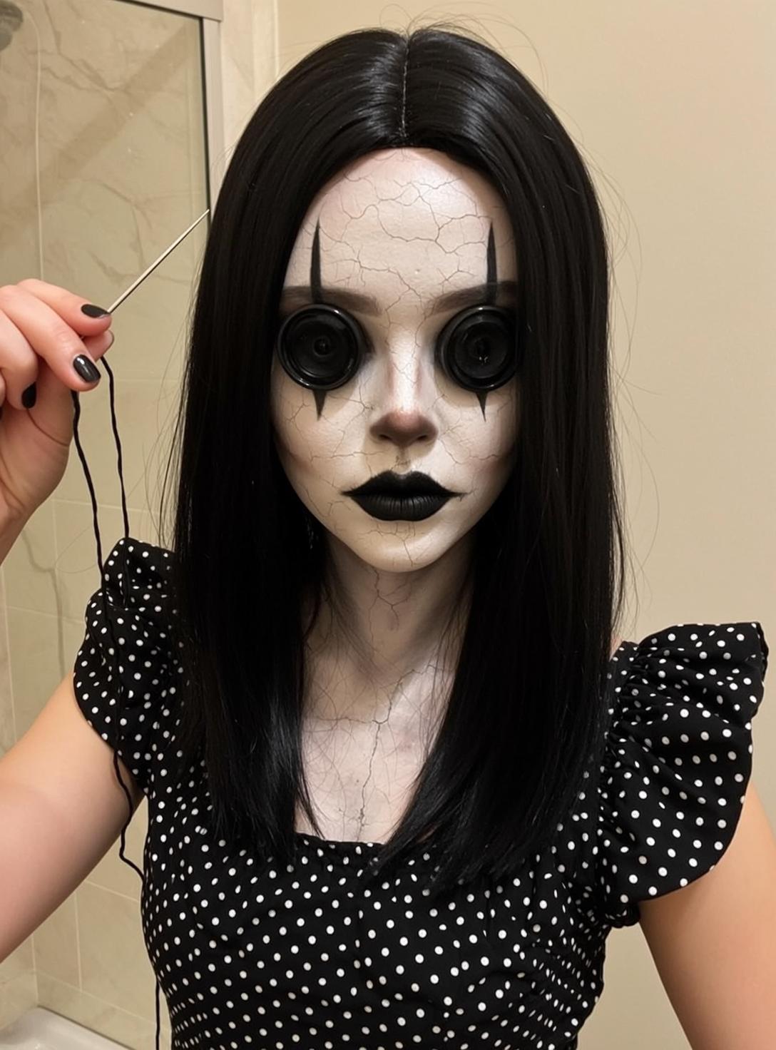 Halloween Makeup Doll-like Cracked Porcelain Skin Large