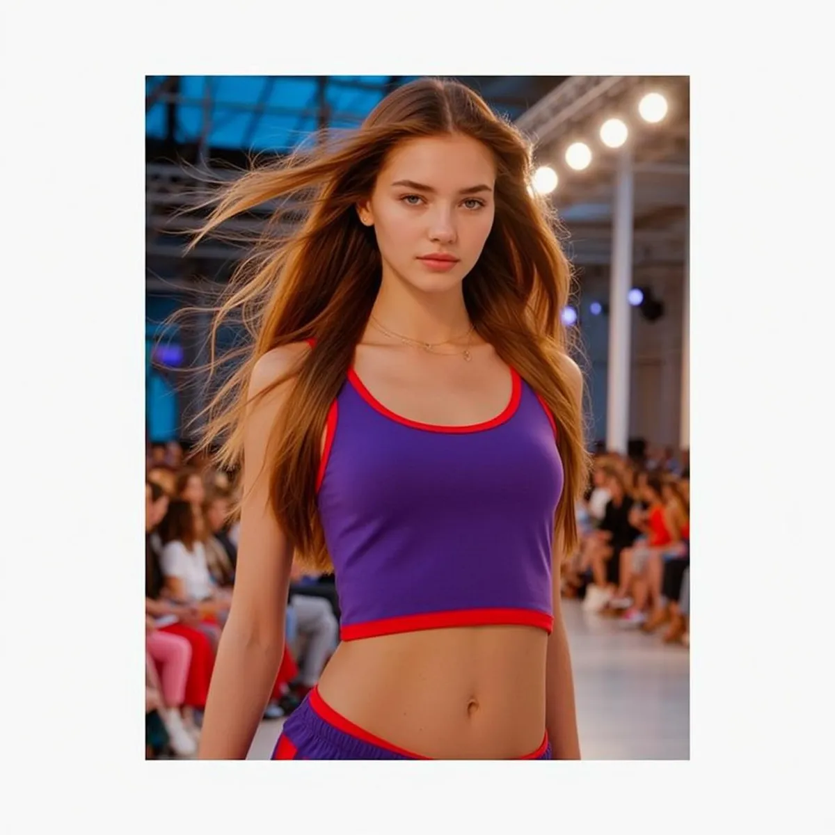 Necklace In A Fashion Show Runway