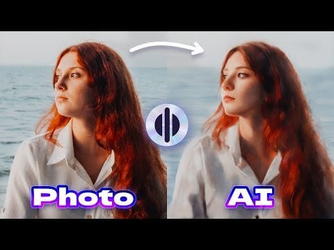 Split Screen Ocean Waves White Shirt Calm Expression