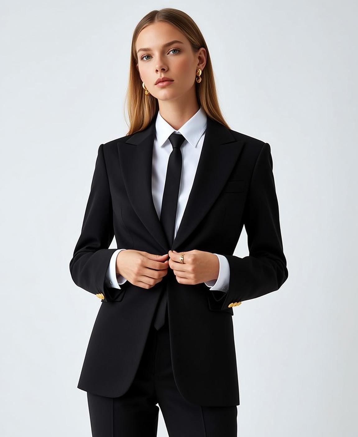 Black Suit Jacket White Shirt