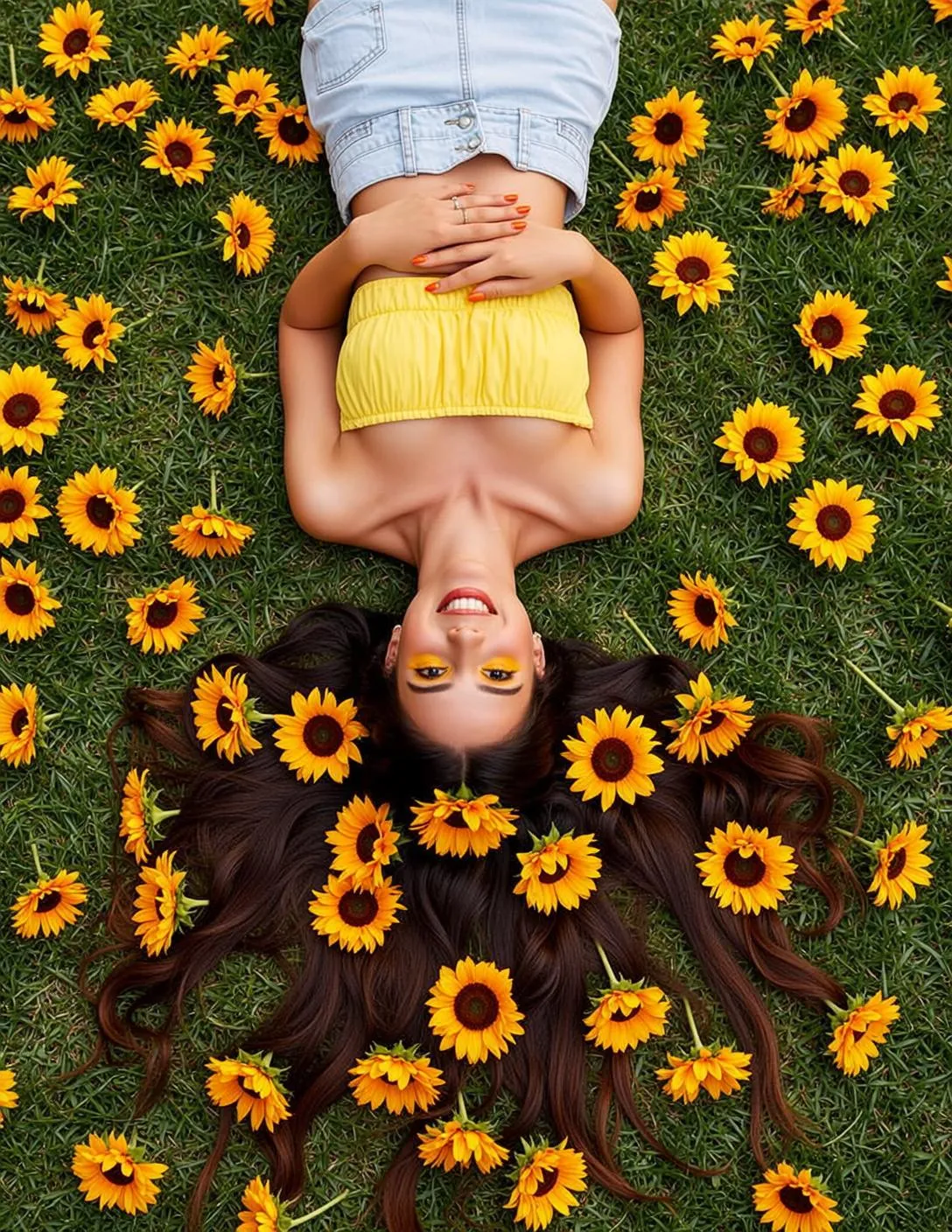 Rings With Yellow Tube Top