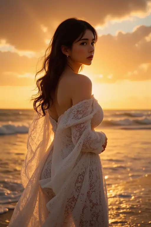 Sunset Serenity Portrait