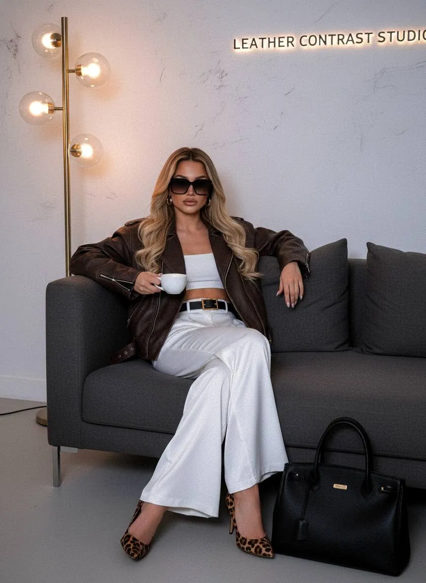 Sunglasses And Makeup And Earrings In Styled Portrait