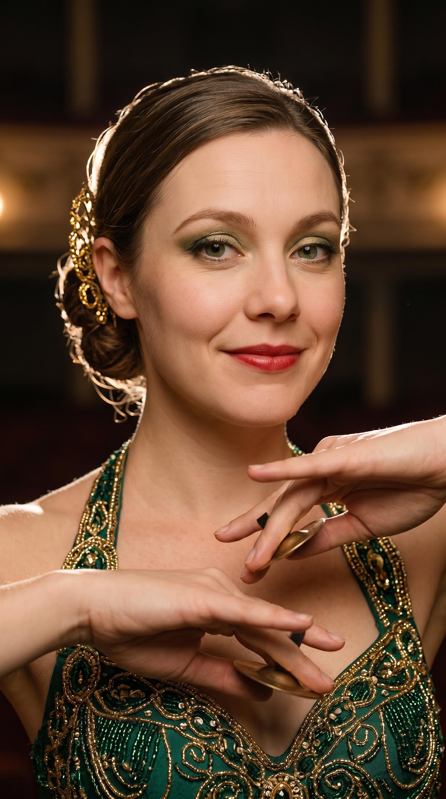 Intimate Dancer Portrait Warm Backlight Studio Aesthetic