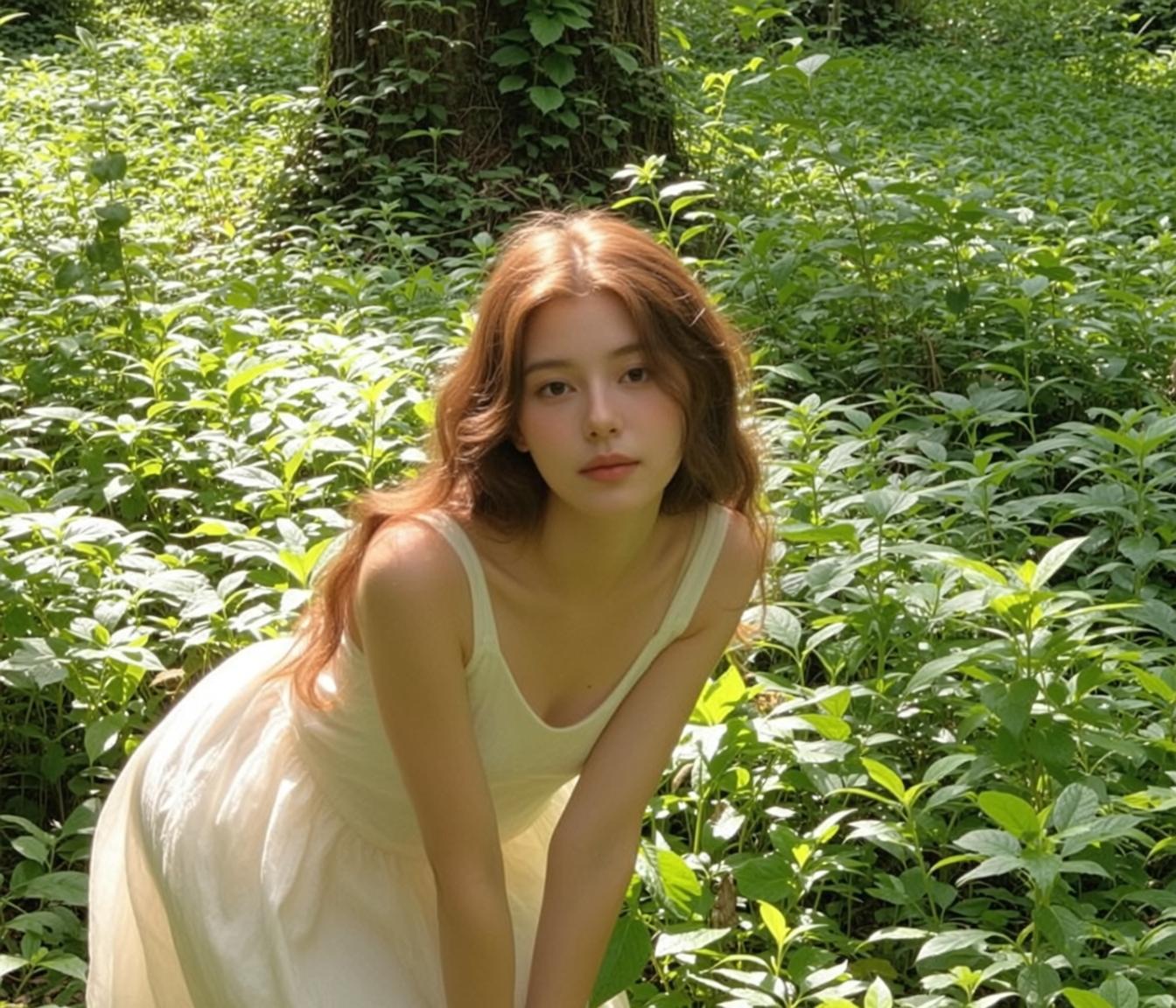 White Tank Dress Portrait