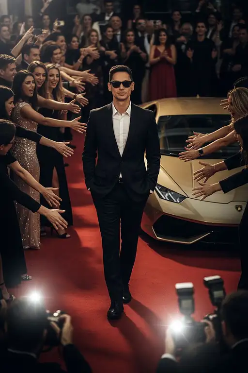 Generate Hyper-realistic Cinematic Image The Uploaded Man With His Face