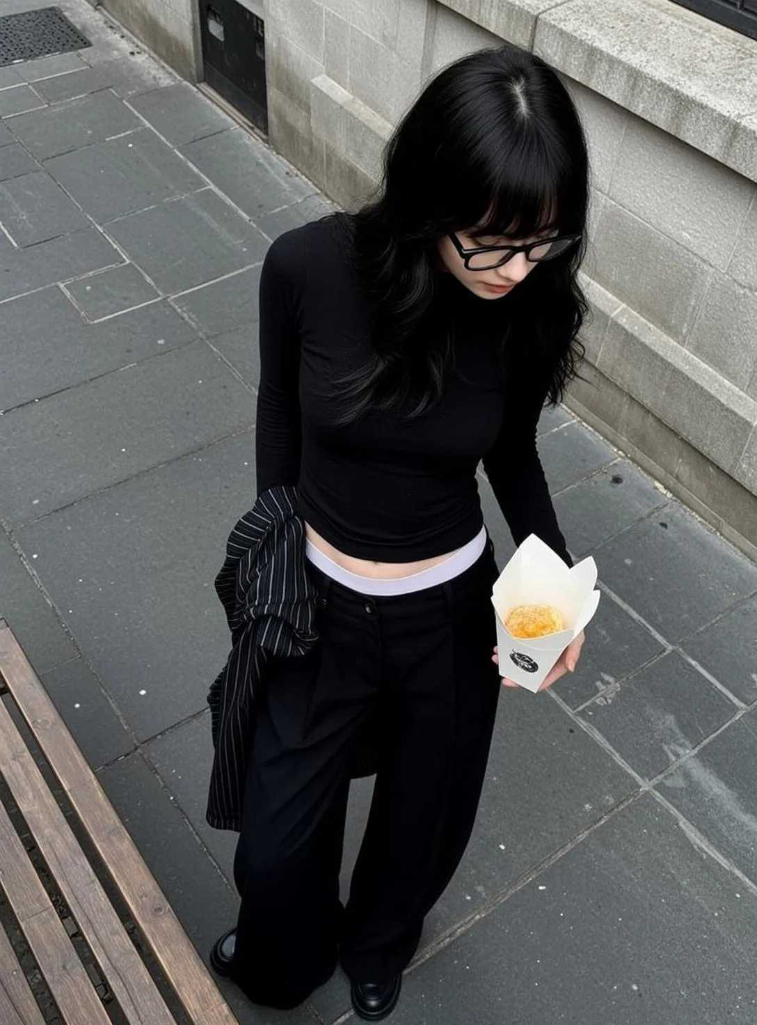Glasses In Street Portrait