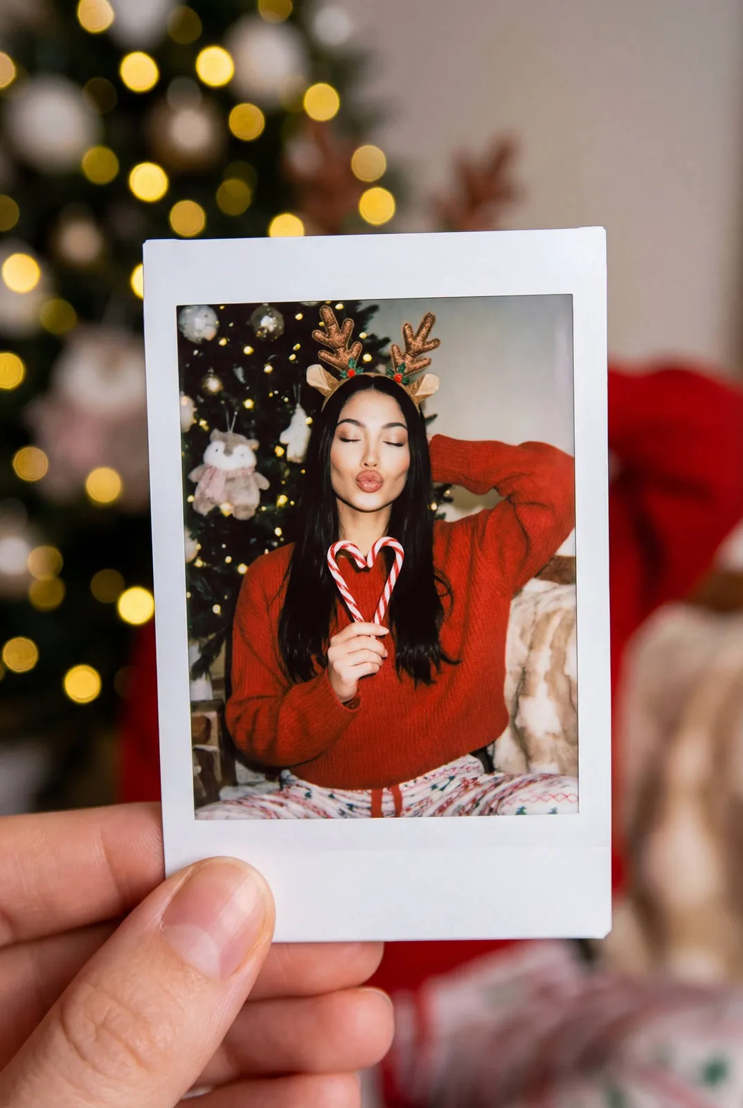 Christmas Polaroid Scene