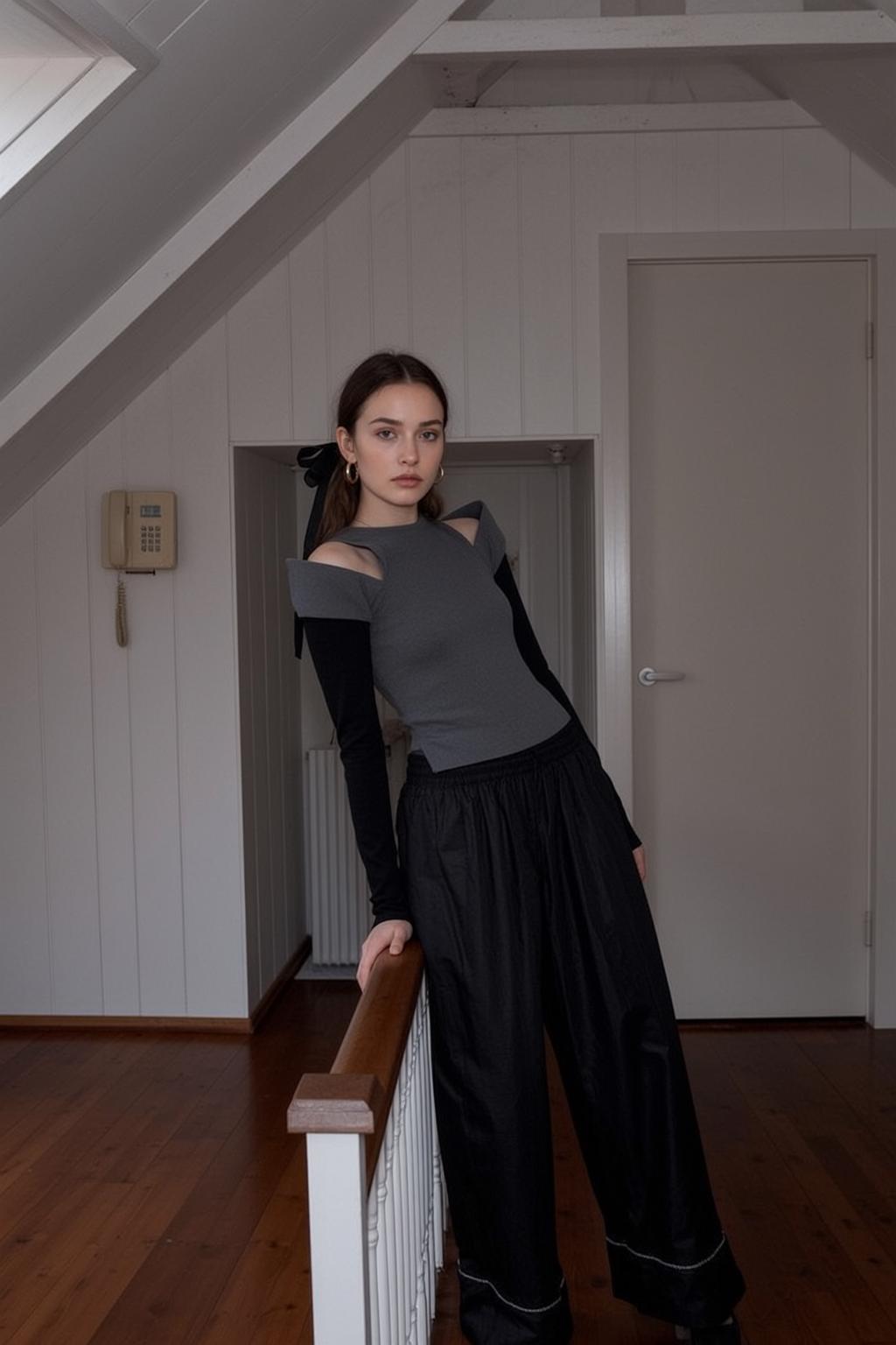 Grey Top Stair Landing