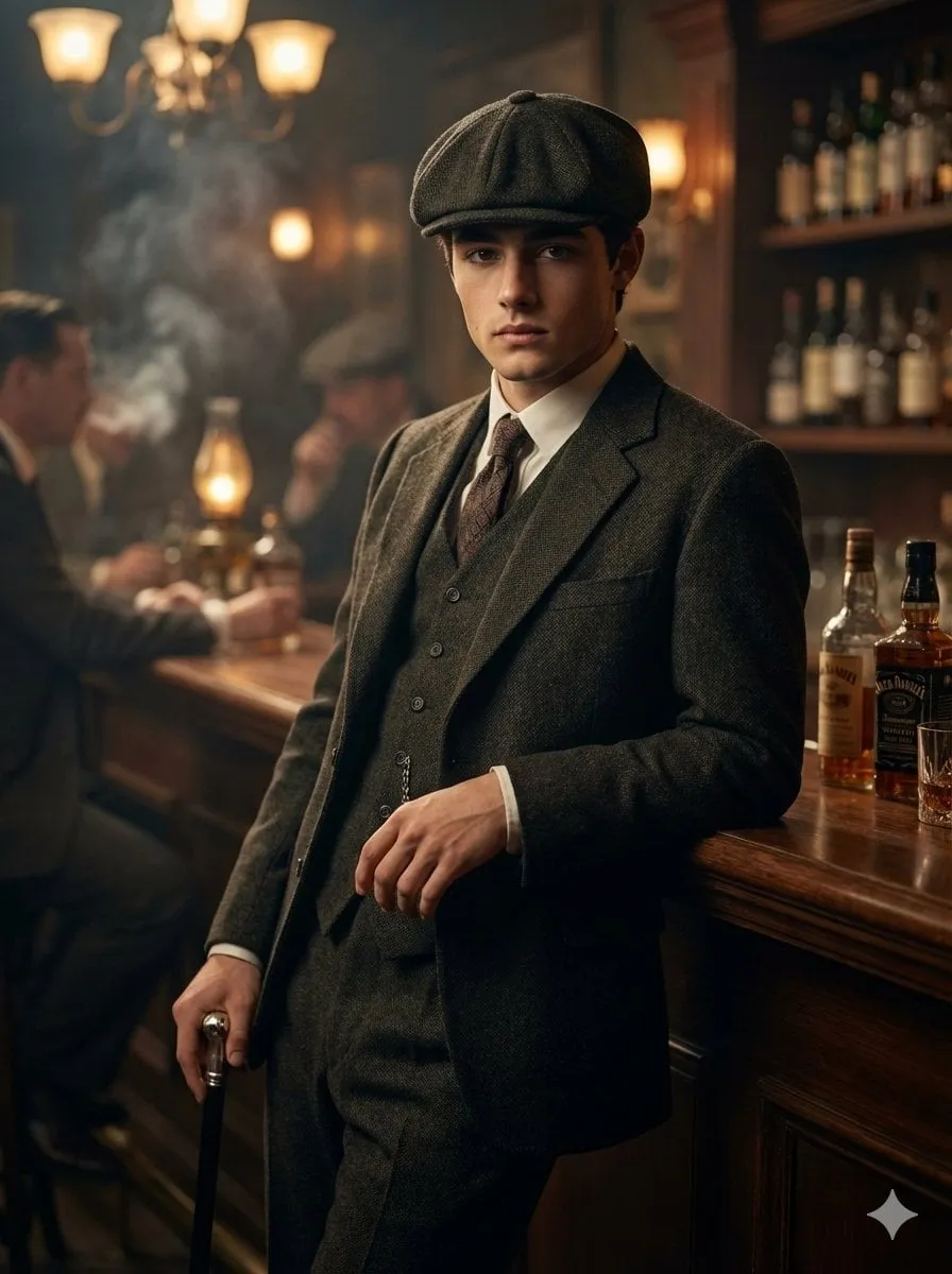 1920s Smoky Bar Vintage Cane Suit