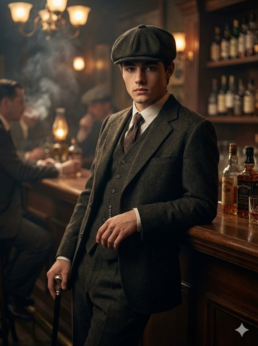 1920s Smoky Bar Vintage Cane Suit