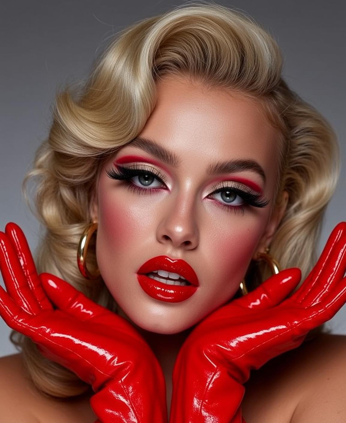 Hollywood Wave Makeup Portrait