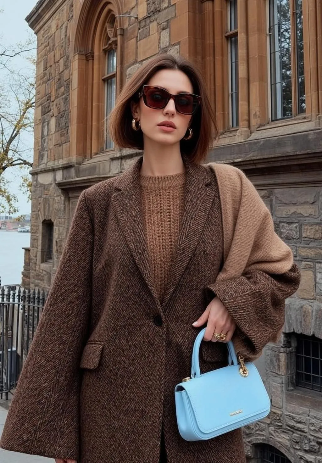 Sunglasses And Earrings And Rings On A City Street