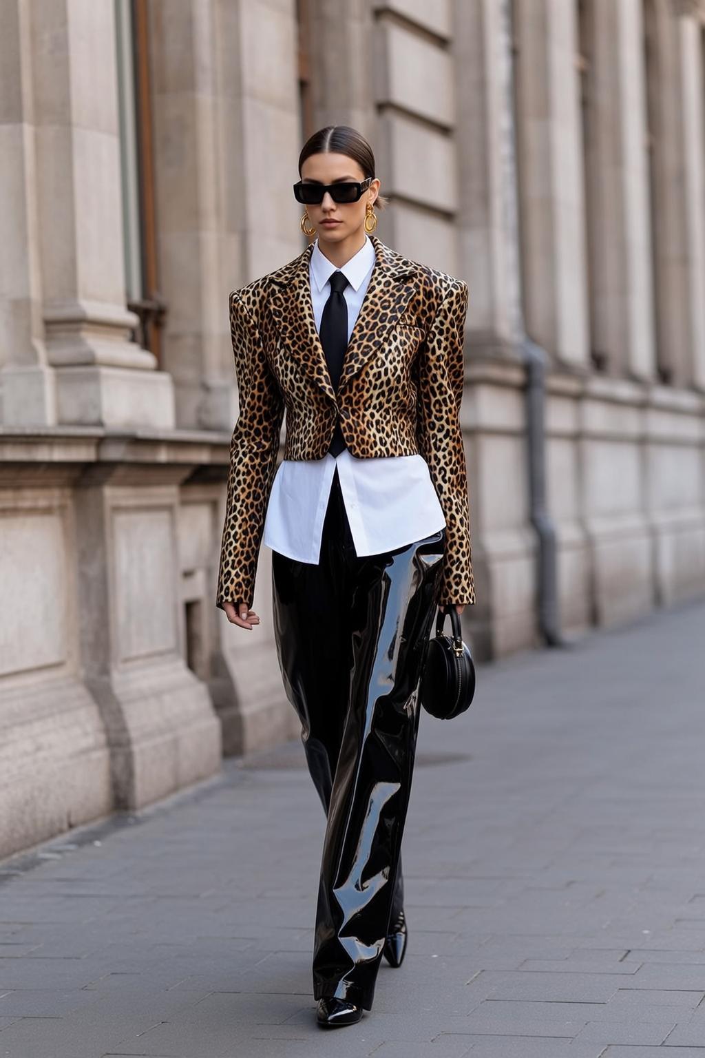 Fashion Week Pulled Back Bun Fair White