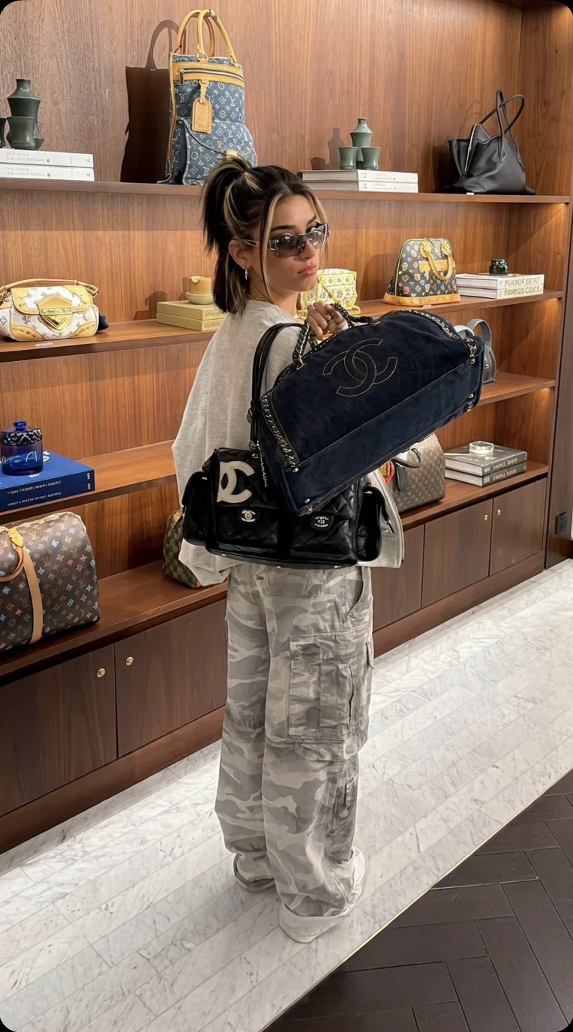 Luxury Boutique Woman Handbags Velvet Patent Leather