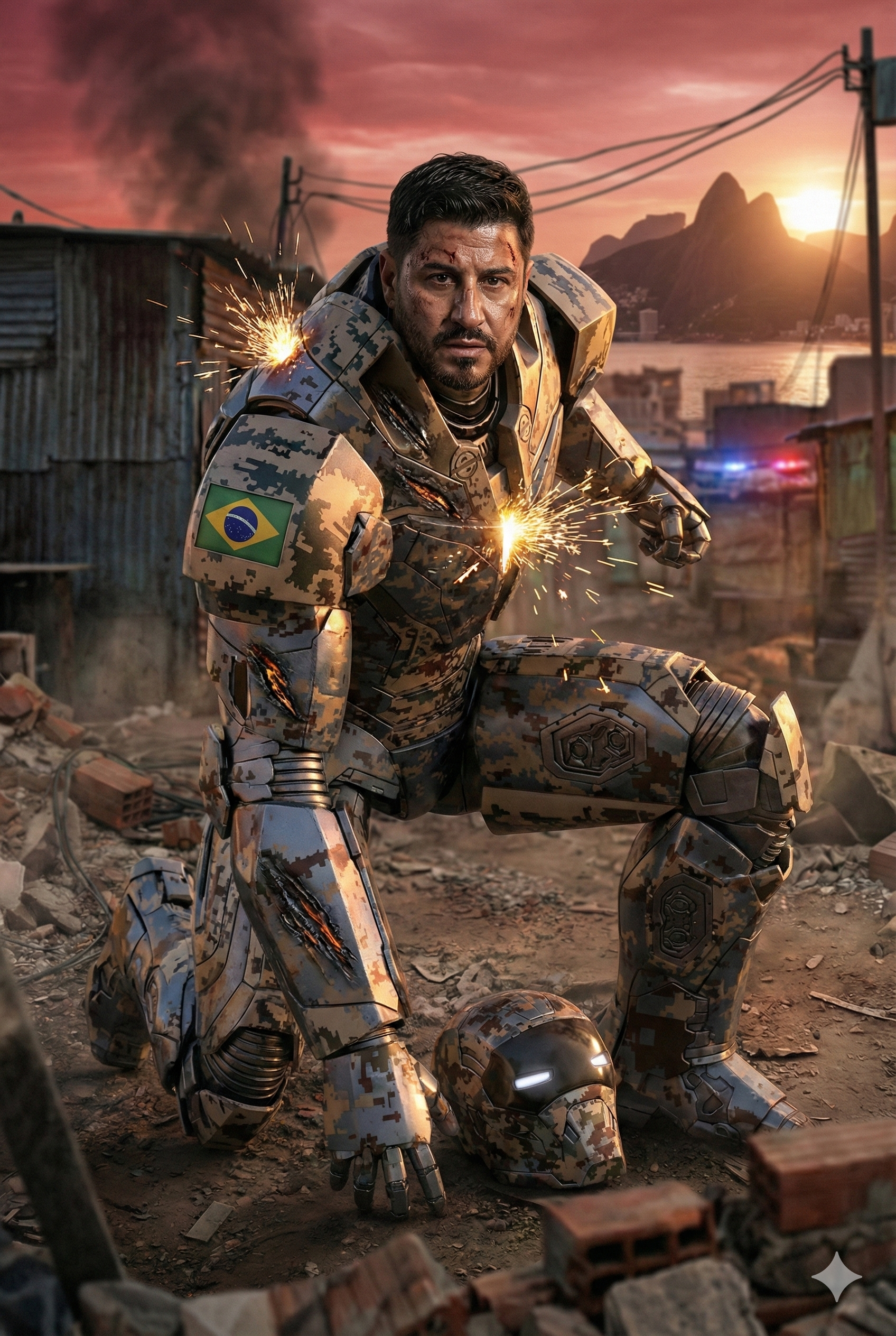 Brazilian Iron Man Favela Dusk
