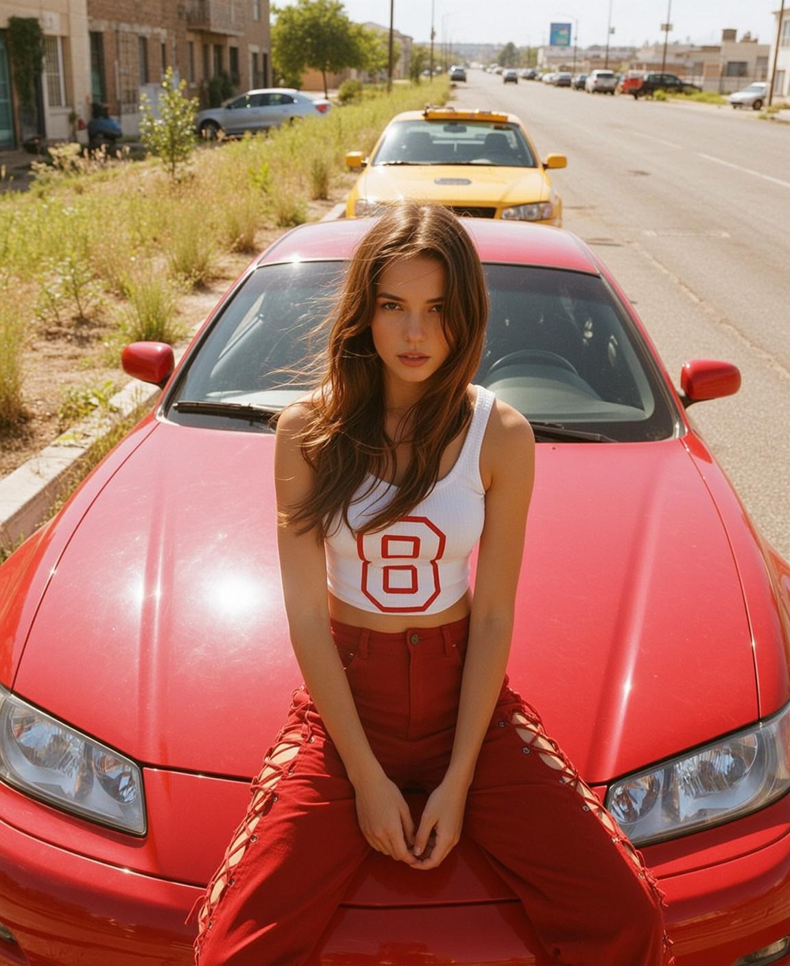 Tank Top Pants Car