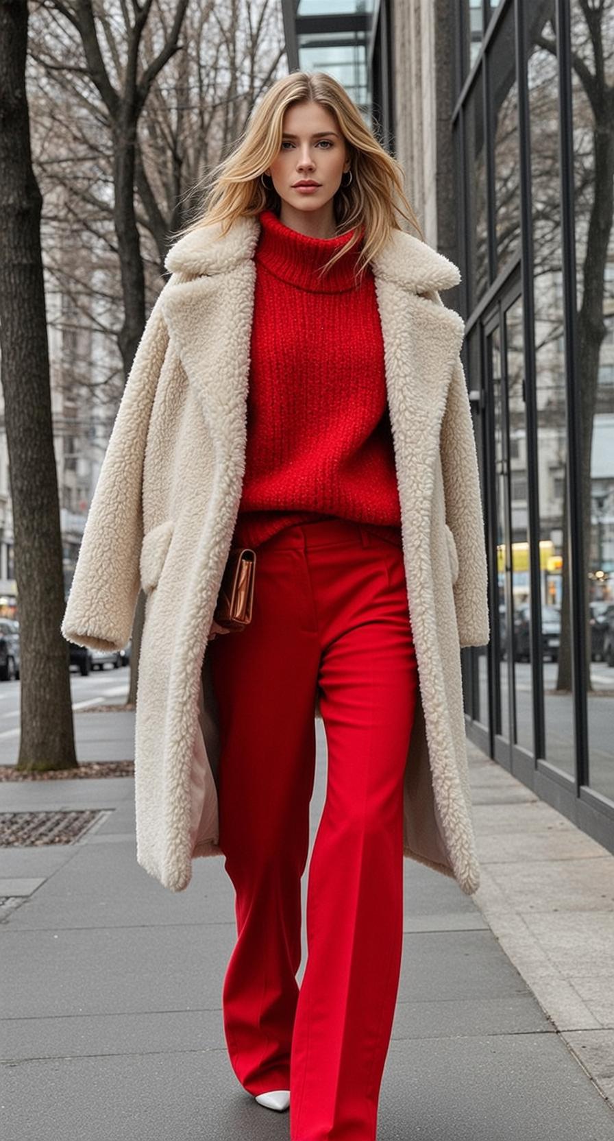 Red Turtleneck City Walk